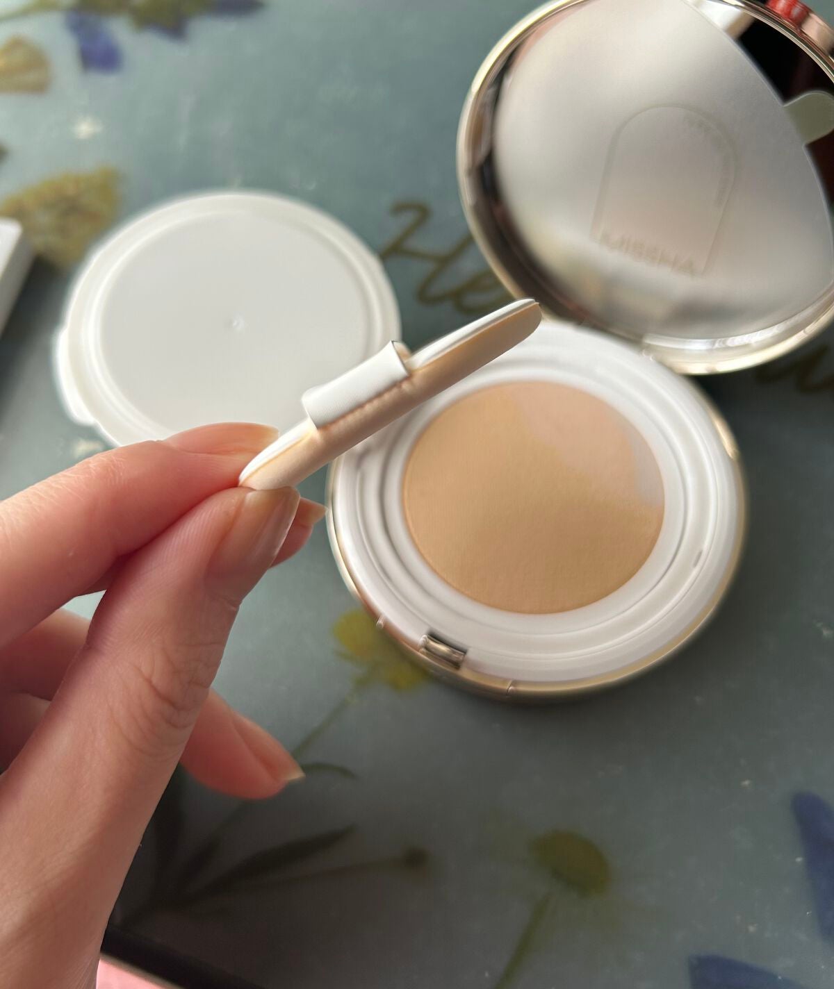 グロウ クッション ライト <ライトタイプ>/MISSHA/クッションファンデーションを使ったクチコミ(3枚目)