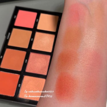 8W WARM MASTER BLUSH PALETTE/Morphe/パウダーチークを使ったクチコミ（1枚目）