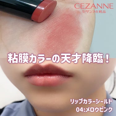 リップカラーシールド/CEZANNE/口紅を使ったクチコミ（1枚目）