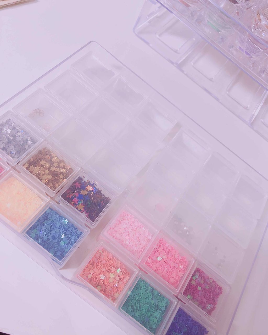 3段式クリアーケース/DAISO/その他化粧小物を使ったクチコミ(2枚目)