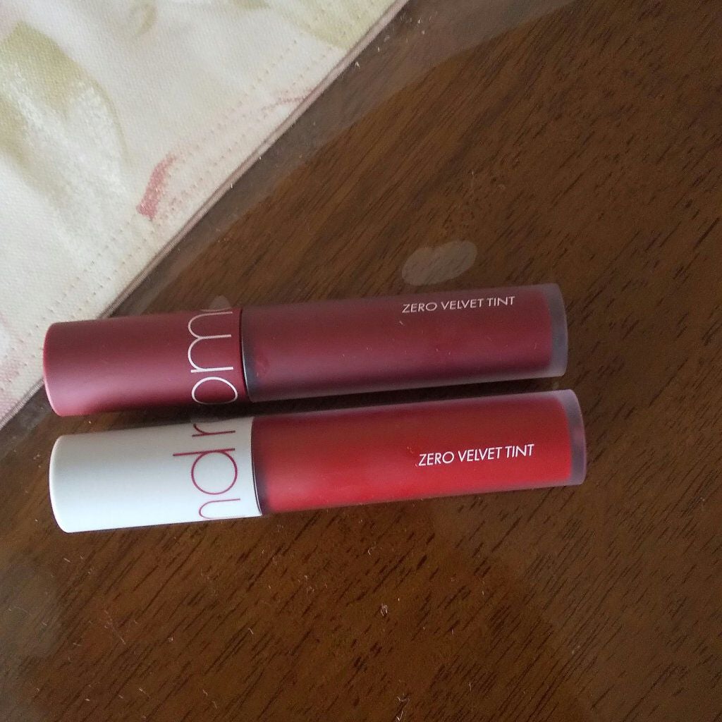 コスメと7MEN侍が大好き! on LIPS 「ロムアンドのゼロベルベットティントのPERSIREDとVILL..」(1枚目)