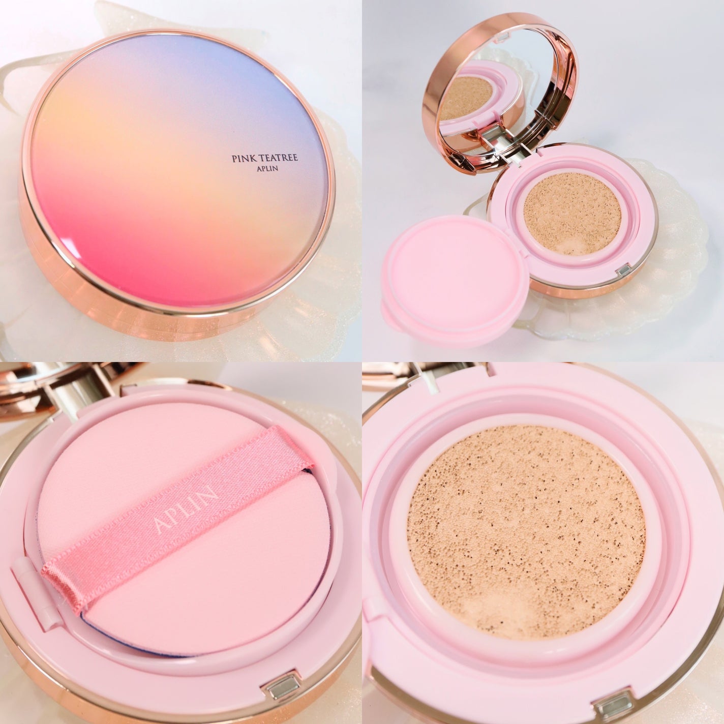 ピンクティーツリーカバーアップグロウクッション/APLIN/クッションファンデーションを使ったクチコミ(10枚目)