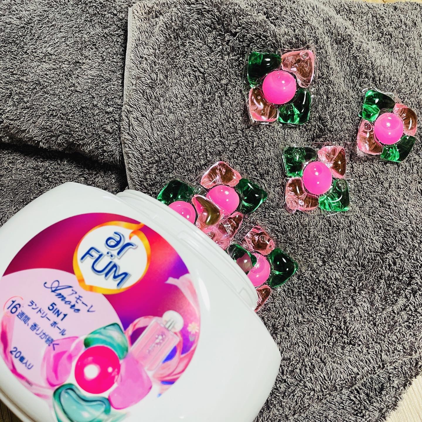 アモーレ ランドリーボール/arFUM/洗濯洗剤を使ったクチコミ（1枚目）