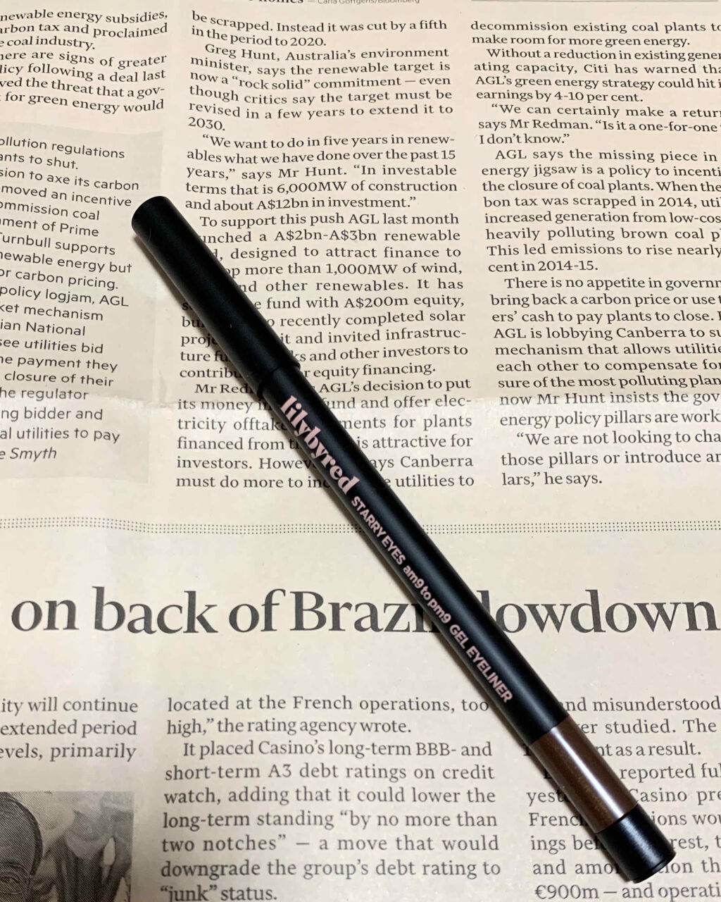 Starry Eyes Am9 to Pm9 Gel Eyeliner/lilybyred/ジェルアイライナーを使ったクチコミ（1枚目）