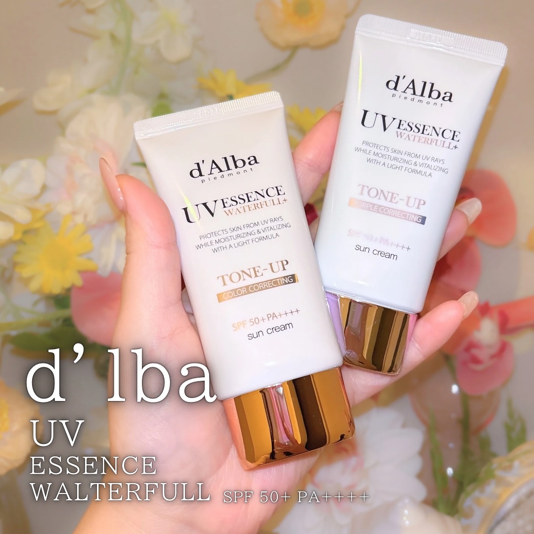 ダルバ ウォータフル トーンアップ サンクリーム(パープル)/ダルバ/日焼け止めクリームを使ったクチコミ（1枚目）