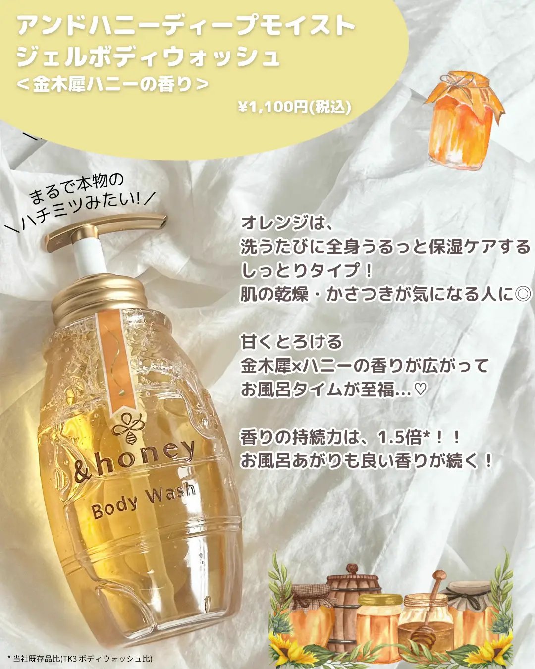 ディープモイスト ジェルボディウォッシュ/&honey/ボディソープを使ったクチコミ（3枚目）