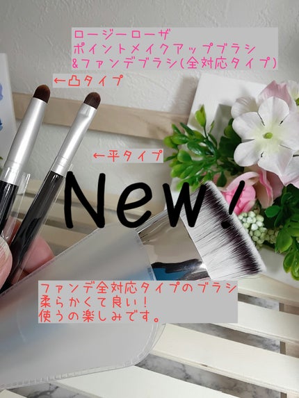 ポイントメイクアップブラシセット/ロージーローザ/メイクブラシを使ったクチコミ(2枚目)