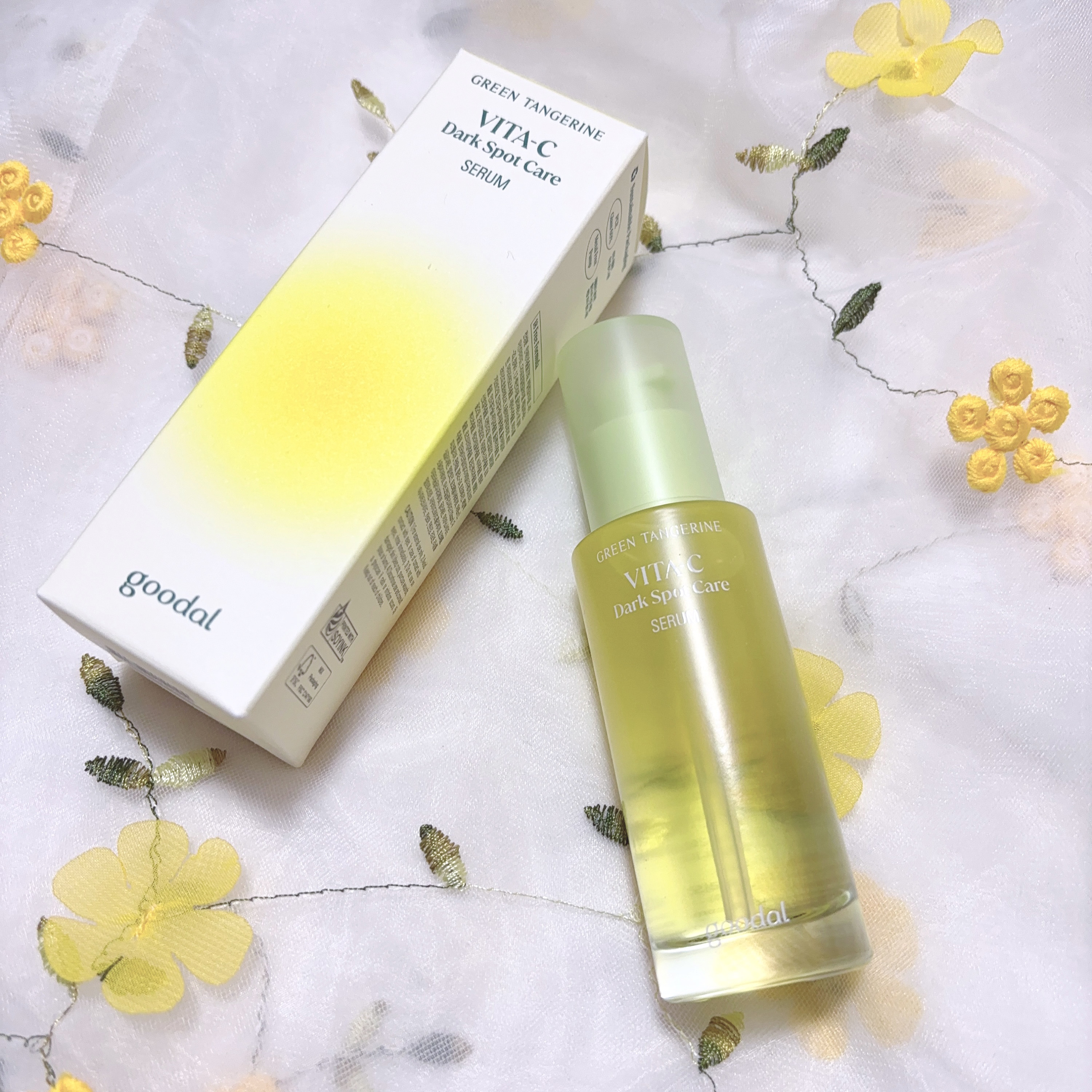 グリーンタンジェリン ビタC ダークスポットケアセラム/goodal/美容液を使ったクチコミ（1枚目）
