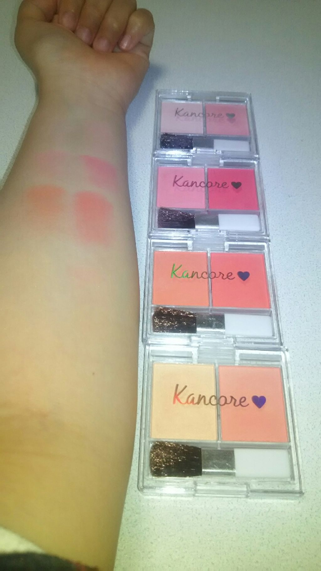 カンコレ チーク/DAISO/パウダーチークを使ったクチコミ(3枚目)