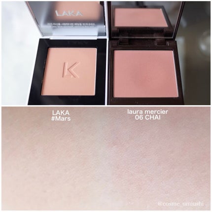 ジャストチーク/Laka/パウダーチークを使ったクチコミ(4枚目)