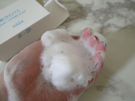 絹泡石けん/HABA/洗顔石鹸を使ったクチコミ(3枚目)