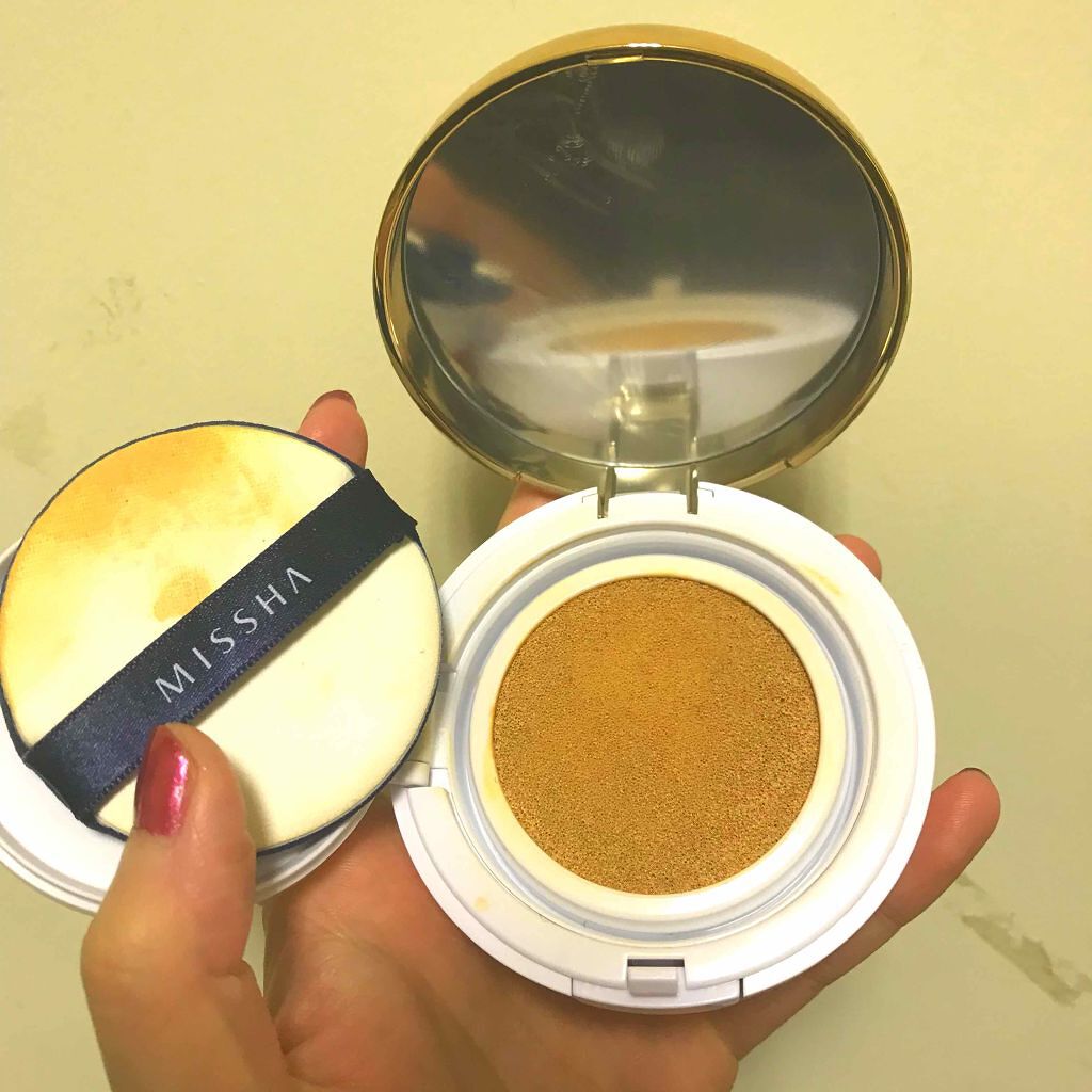M クッション ファンデーション(モイスチャー)/MISSHA/クッションファンデーションを使ったクチコミ(3枚目)