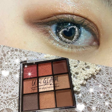 UR GLAM　BLOOMING EYE COLOR PALETTE/U R GLAM/パウダーアイシャドウを使ったクチコミ（1枚目）