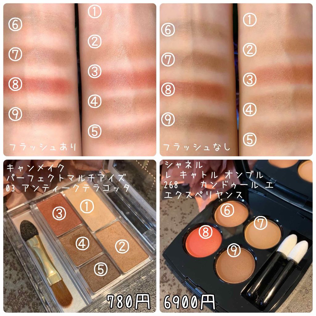 パーフェクトマルチアイズ/キャンメイク/アイシャドウパレットを使ったクチコミ(4枚目)