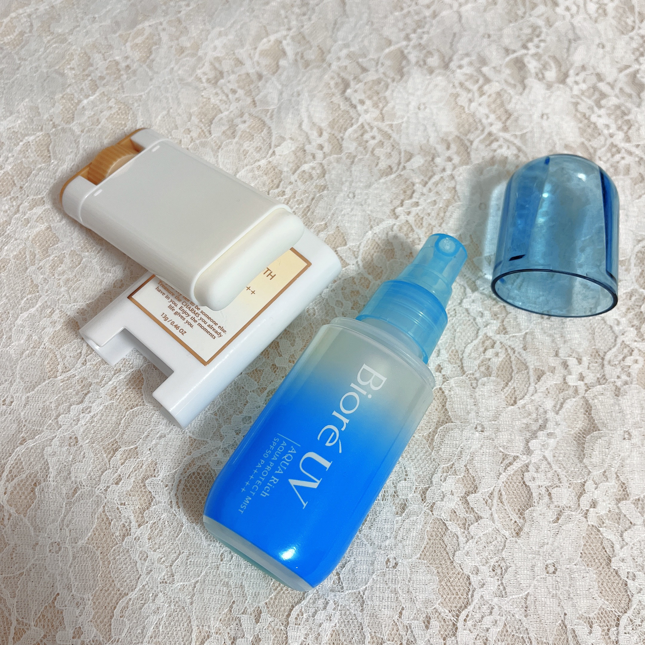 フレグランス シルキー スムース UVスティック アイスティー/フェルナンダ/日焼け止めスティックを使ったクチコミ（2枚目）