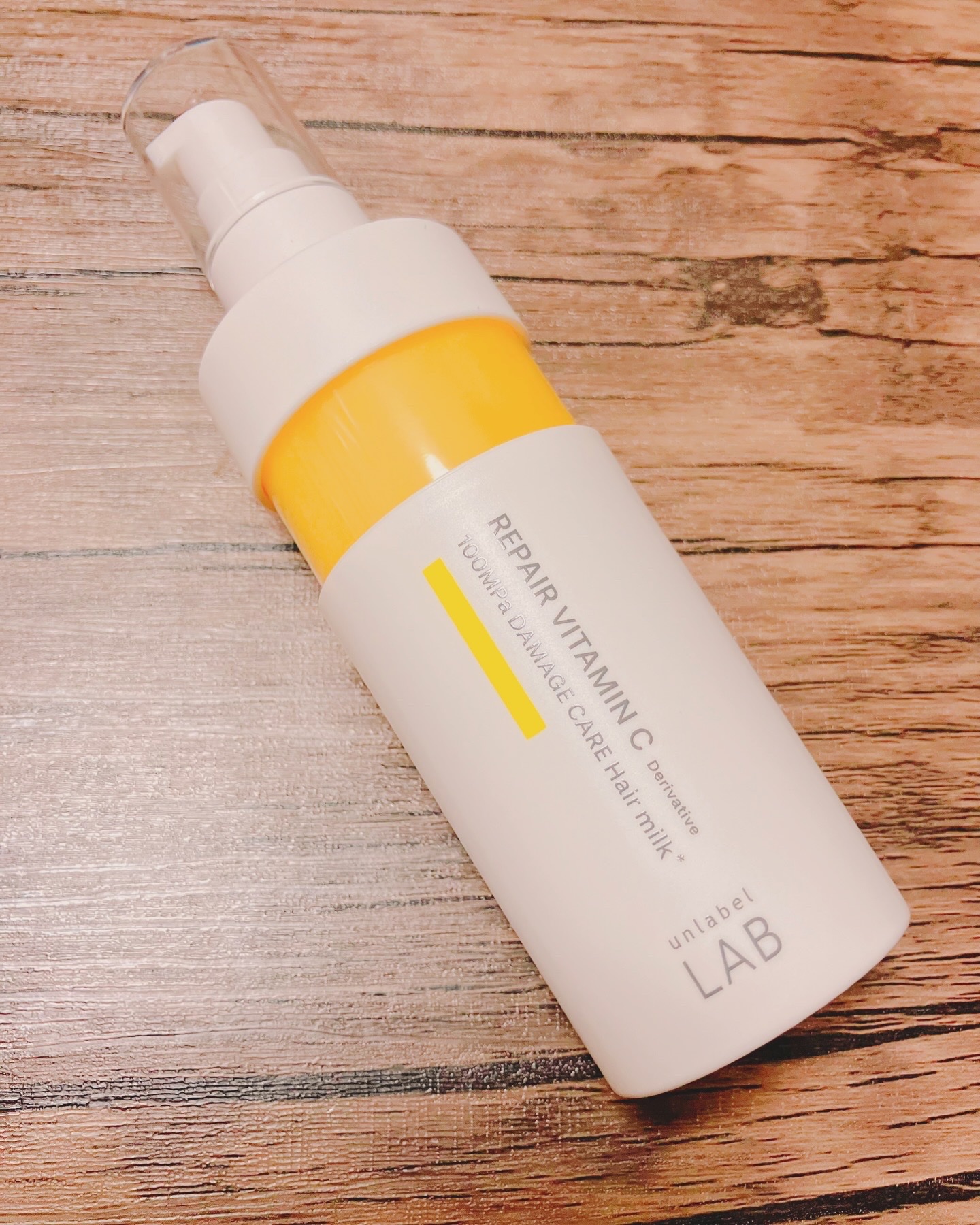 超高圧*¹浸透型リペアビタミンC誘導体*⁴配合　集中美容液ヘアミルク/unlabel/ヘアミルクを使ったクチコミ（3枚目）