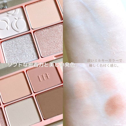 ビーマイスウィートデザートハウスパレット 05 Peach Coconut/Milk Touch/アイシャドウパレットを使ったクチコミ(3枚目)