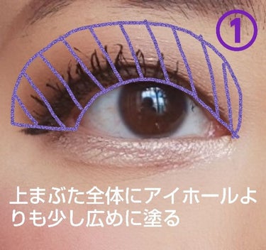 リンメル GLAM'EYES QUAD EYE SHADOWのクチコミ「＼💖一重まぶたさん、奥二重まぶたさん、必見！小さなスッピン目をアイメイクで大きく見せる方法！💖.....」（3枚目）