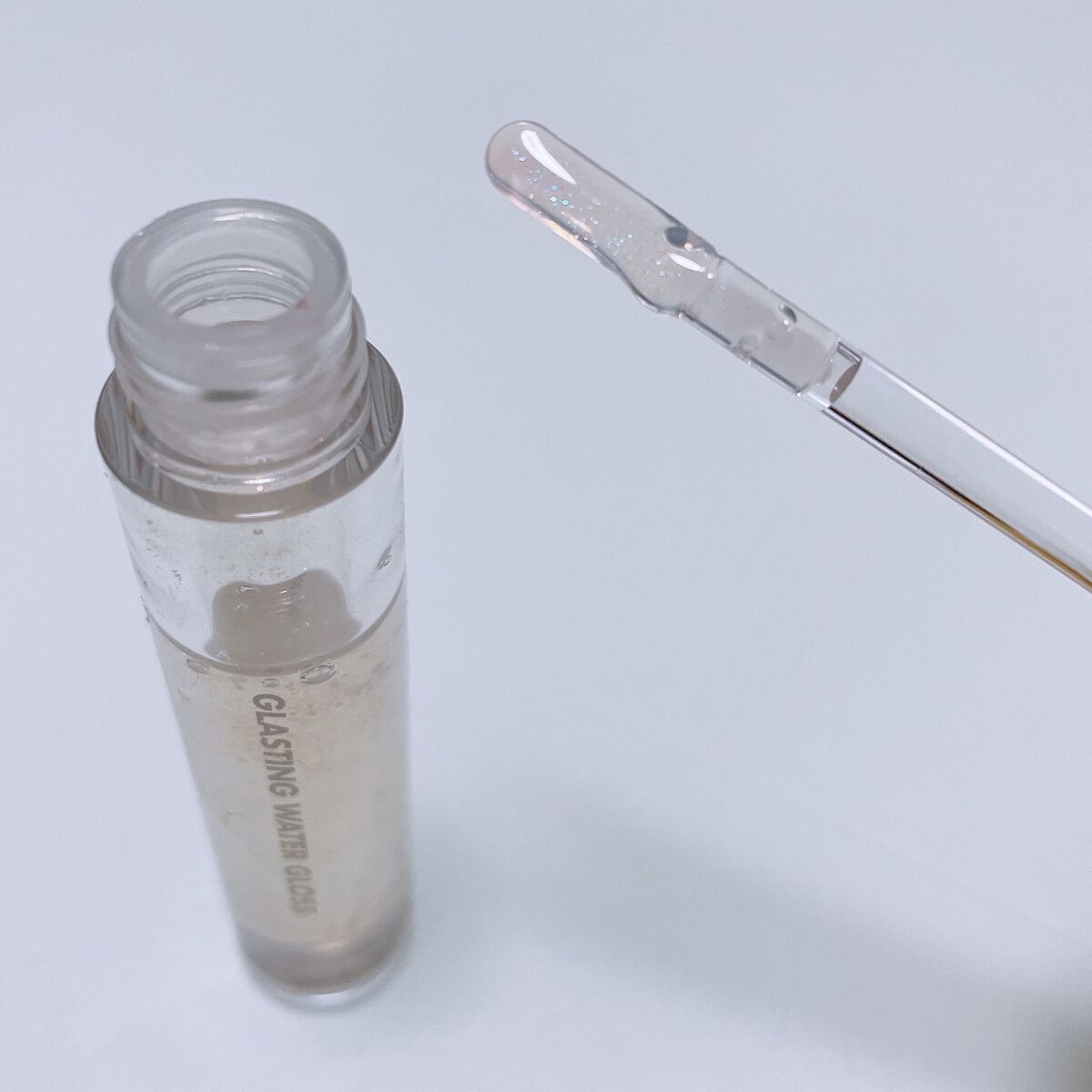 グラスティングウォーターグロス/rom&nd/リップグロスを使ったクチコミ（2枚目）