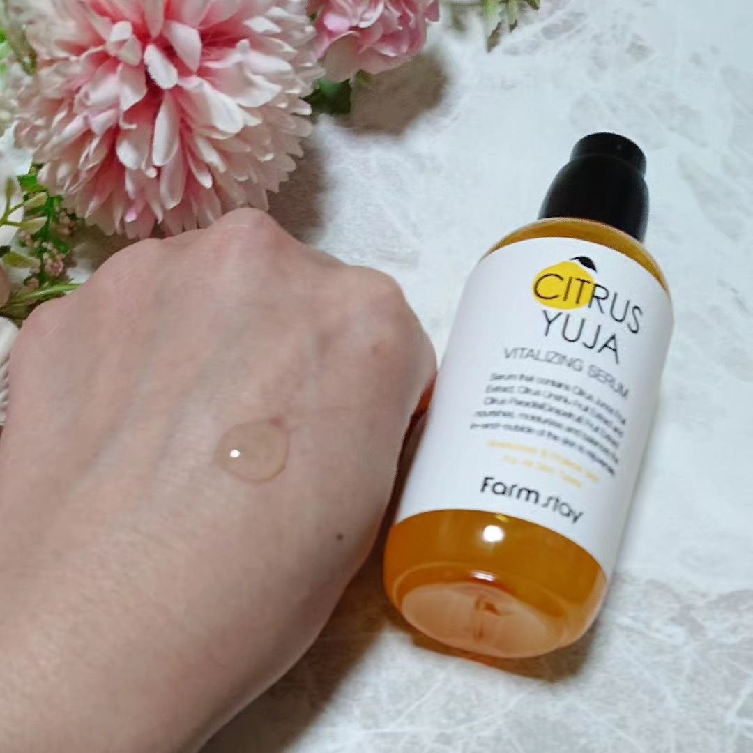 シトラスゆずバイタライジングアンプル/Farmstay/美容液を使ったクチコミ(5枚目)