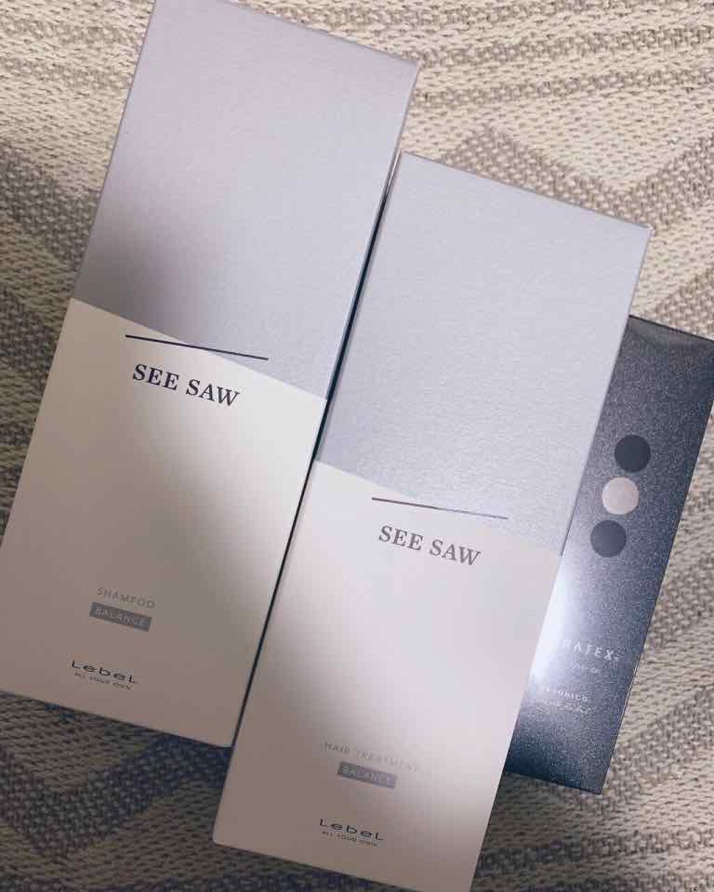 SEE SAW ヘア&スキャルプシャンプー/ヘアトリートメント/LebeL/シャンプー・コンディショナーを使ったクチコミ(1枚目)