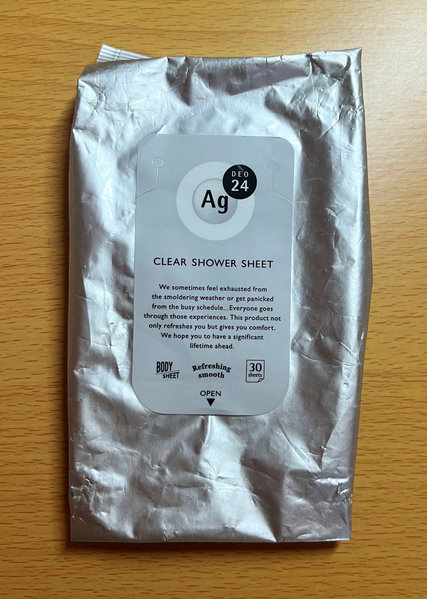 クリアシャワーシート (無香料)/エージーデオ24/ボディシートを使ったクチコミ(1枚目)