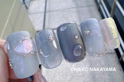 なかやまちえこ on LIPS 「ゆめかわ×ニュアンス💅⠀⠀こちらのデザインは、2/13のTAT..」(4枚目)