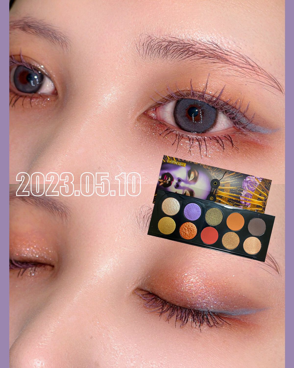 ロング＆カールマスカラ アドバンストフィルムC 06 アイリスパープル/ヒロインメイク/マスカラを使ったクチコミ（1枚目）