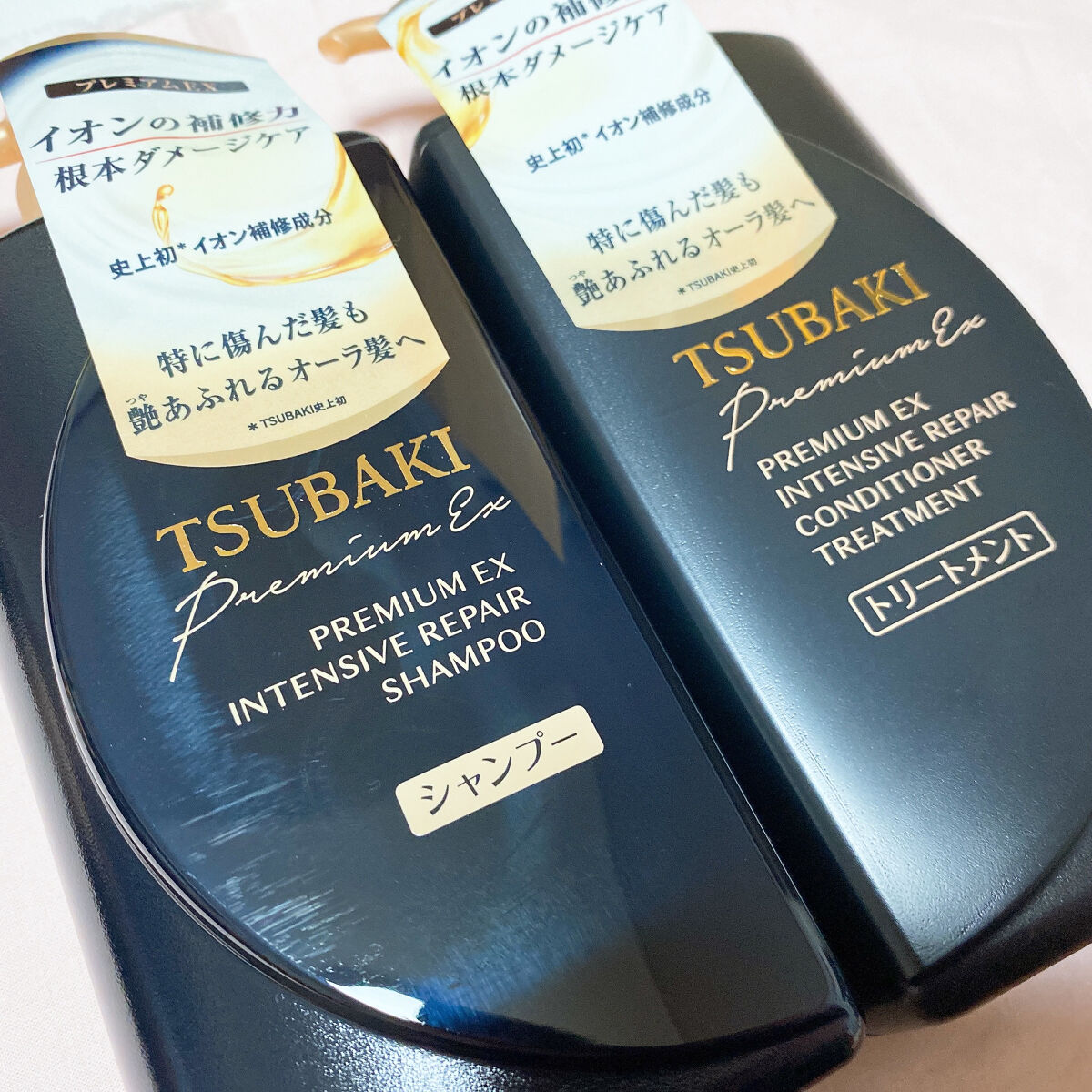 プレミアムＥＸ インテンシブリペア ＜シャンプー＞／コンディショナー＜ヘアトリートメント＞ /TSUBAKI/市販シャンプーを使ったクチコミ（1枚目）