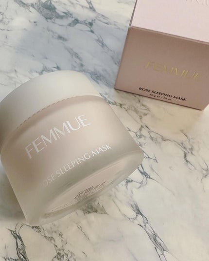 ローズウォーター スリーピングマスク/FEMMUE/フェイスクリームを使ったクチコミ(1枚目)