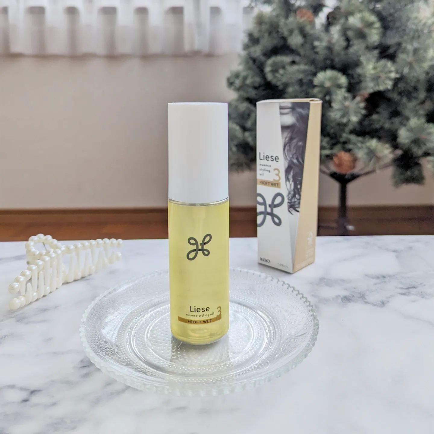 ニュアンススタイリングオイル ＋ソフトウェット/リーゼ/ヘアオイルを使ったクチコミ（2枚目）