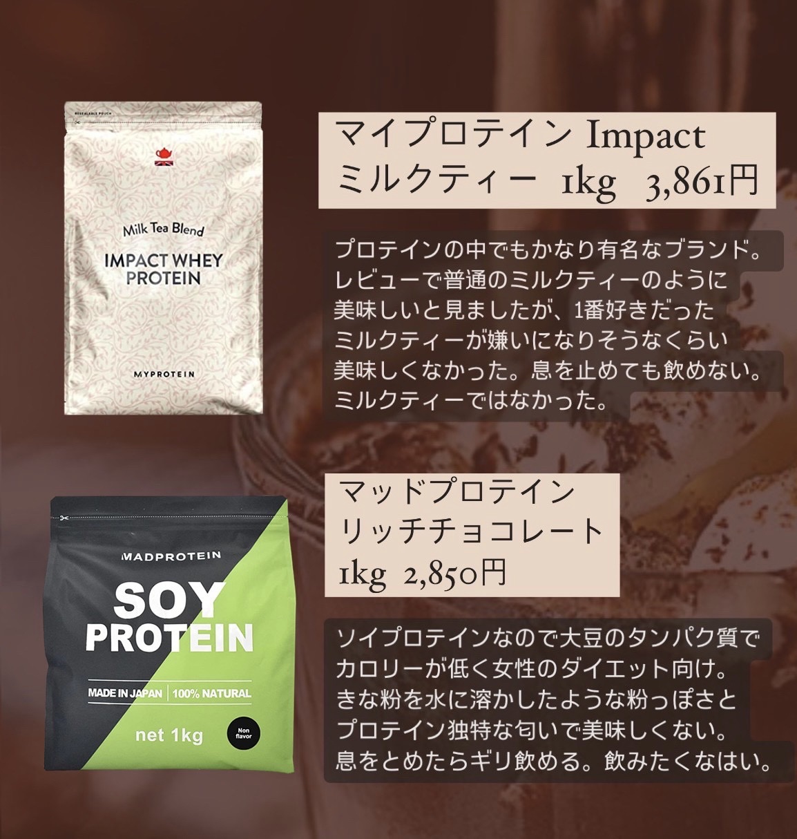 Impact ホエイ プロテイン/MYPROTEIN/ホエイプロテインを使ったクチコミ（3枚目）