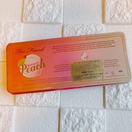 スイートピーチ アイシャドウ パレット/Too Faced/アイシャドウパレットを使ったクチコミ(2枚目)