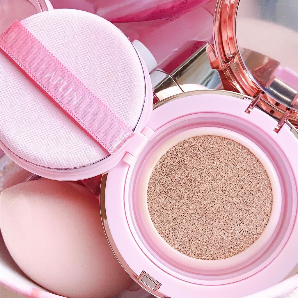 ピンクティーツリーカバークッション/APLIN/クッションファンデーションを使ったクチコミ(3枚目)