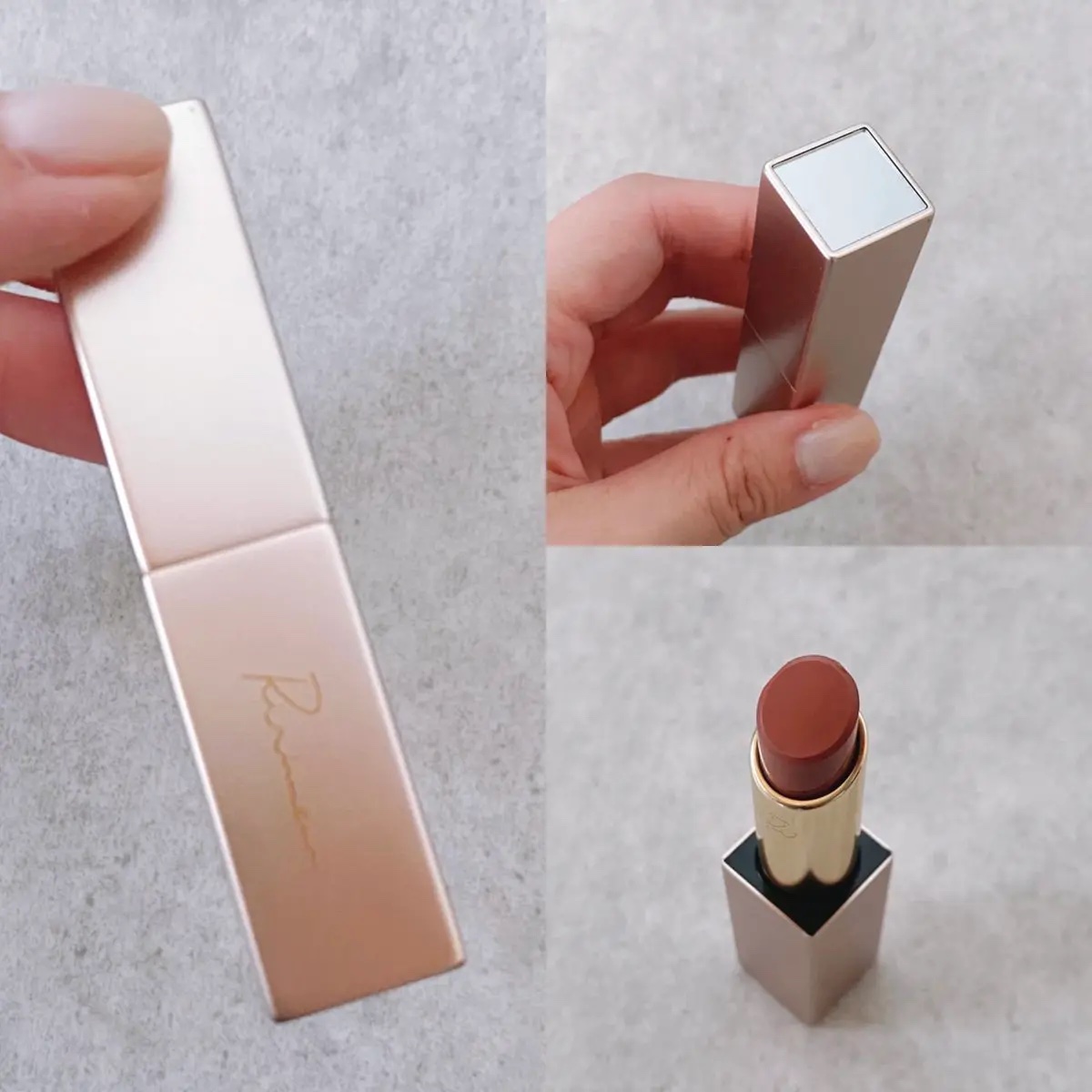 リリミュウ バタールージュ 04 ベアオレンジ/Ririmew/口紅を使ったクチコミ（2枚目）