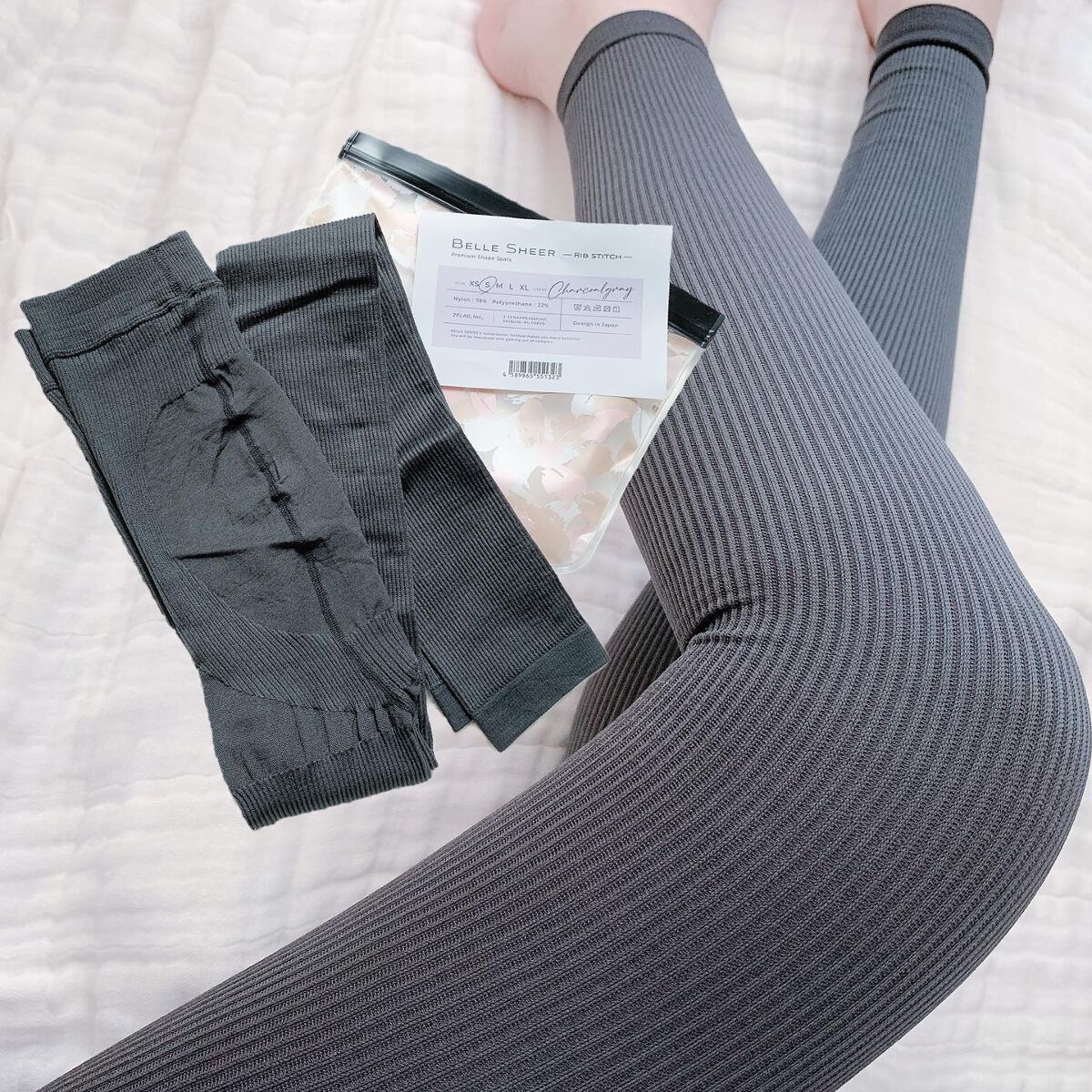 ベルシアーリブステッチ/BELLE SERIES/着圧ソックス・レギンスを使ったクチコミ（1枚目）