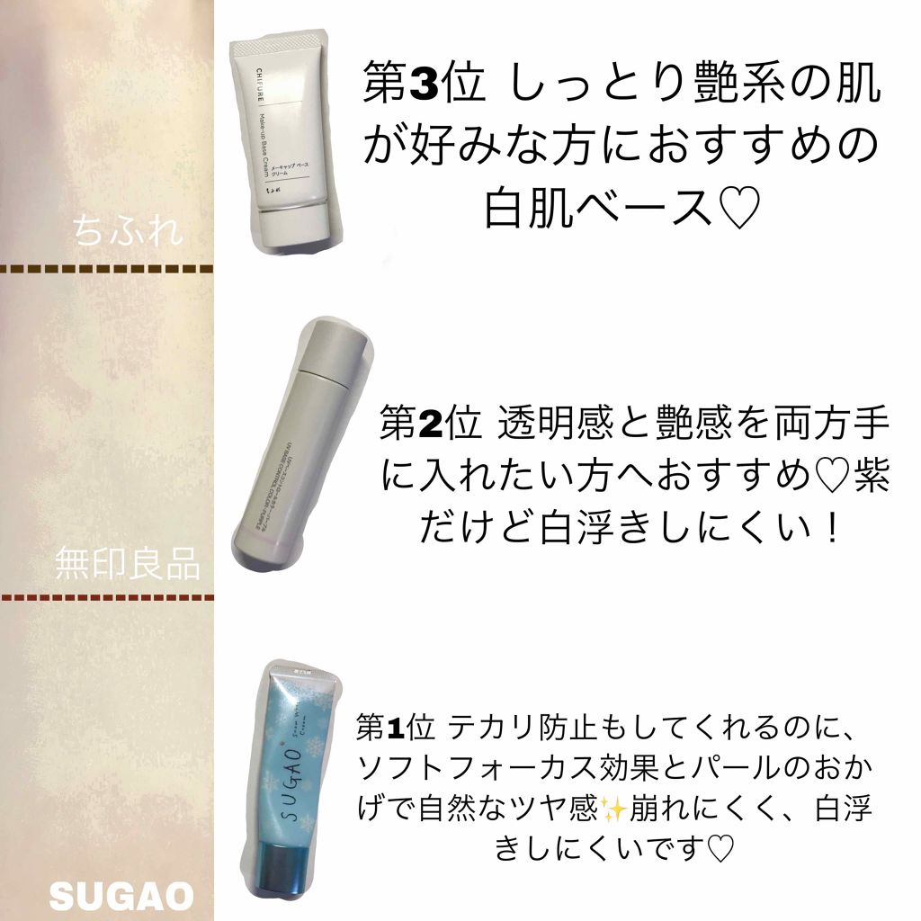 UVベースコントロールカラー SPF 50+・PA+++(旧)/無印良品/化粧下地を使ったクチコミ(2枚目)