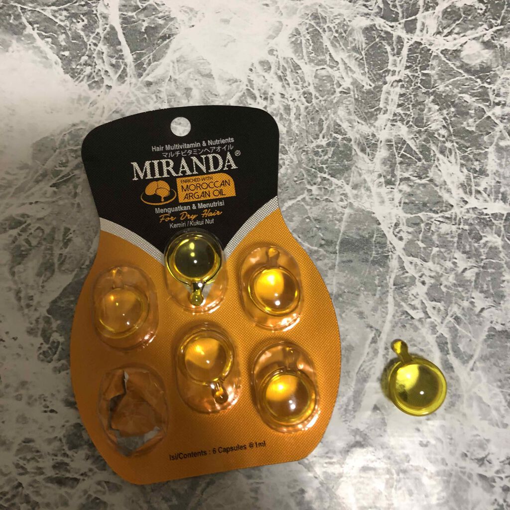 ヘアビタミン シルキーシャインヘアオイル/MIRANDA/ヘアオイルを使ったクチコミ(2枚目)