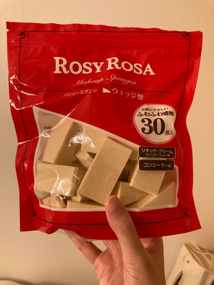 バリュースポンジN ウェッジ型タイプ 30P/ロージーローザ/パフ・スポンジを使ったクチコミ(1枚目)