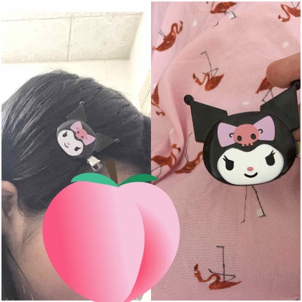 前髪クリップ/サンリオ/ヘアアクセサリーを使ったクチコミ(2枚目)