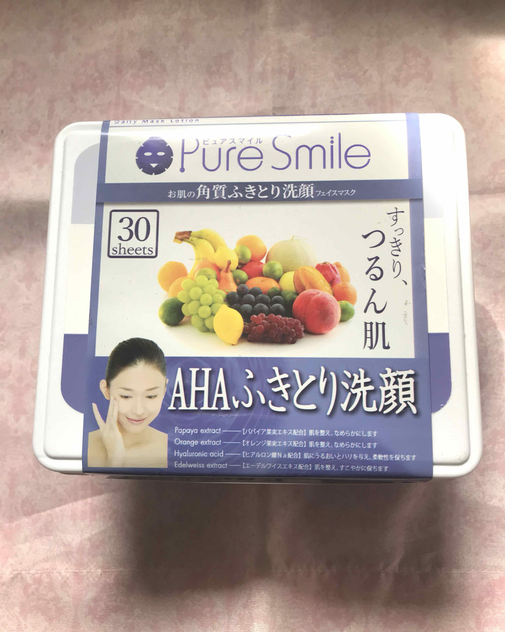 エッセンスマスク 30枚セット AHAふきとり洗顔/Pure Smile/シートマスク・パックを使ったクチコミ（1枚目）