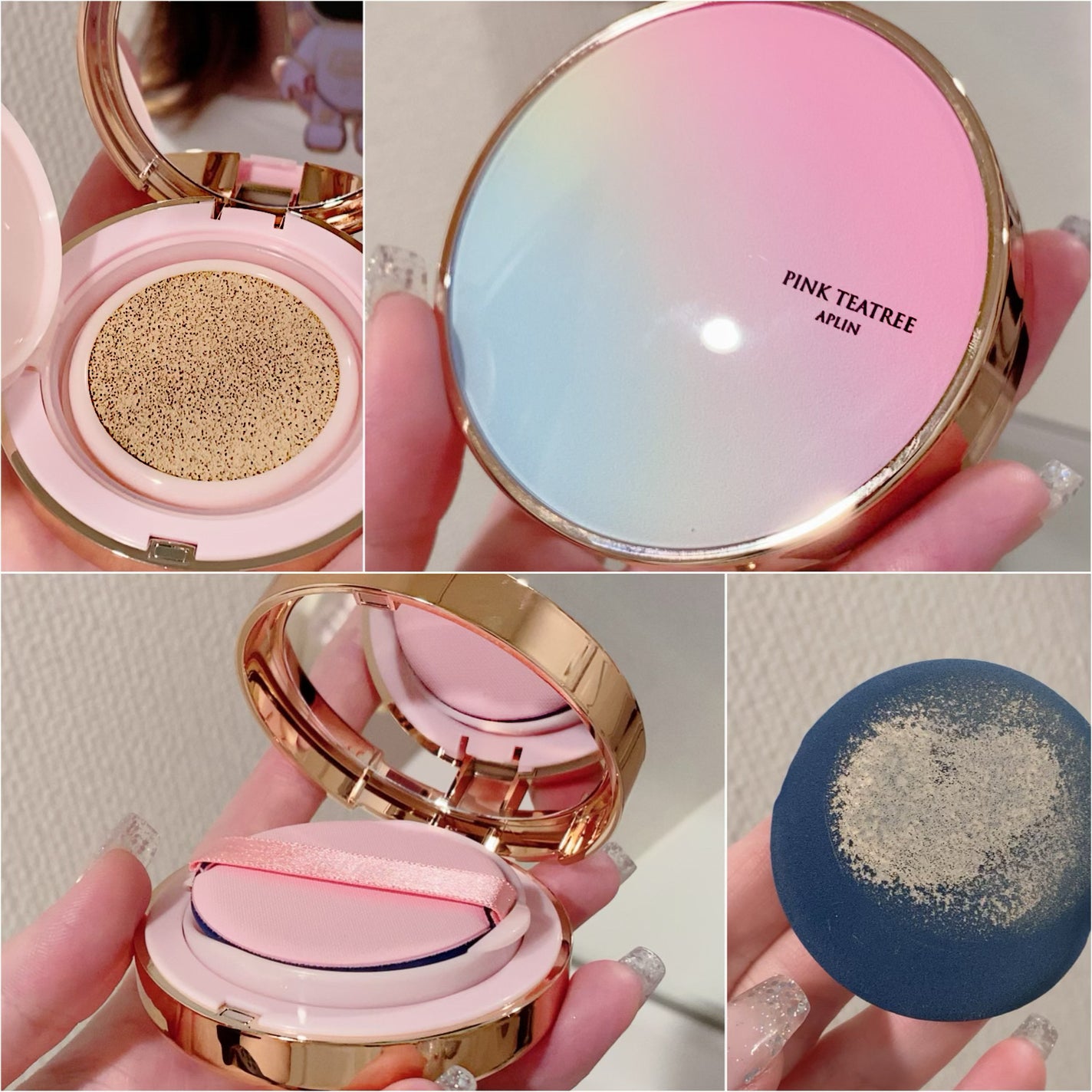 ピンクティーツリーカバークッション/APLIN/クッションファンデーションを使ったクチコミ(2枚目)