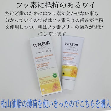 歯みがき(カレンドラ)/WELEDA/歯磨き粉を使ったクチコミ（2枚目）