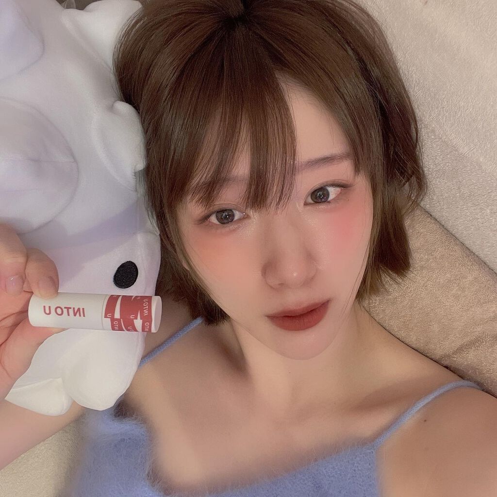 スーパーマットリップ＆チークマッド EM08 インフルエンサーモカ/INTO U/口紅を使ったクチコミ（3枚目）