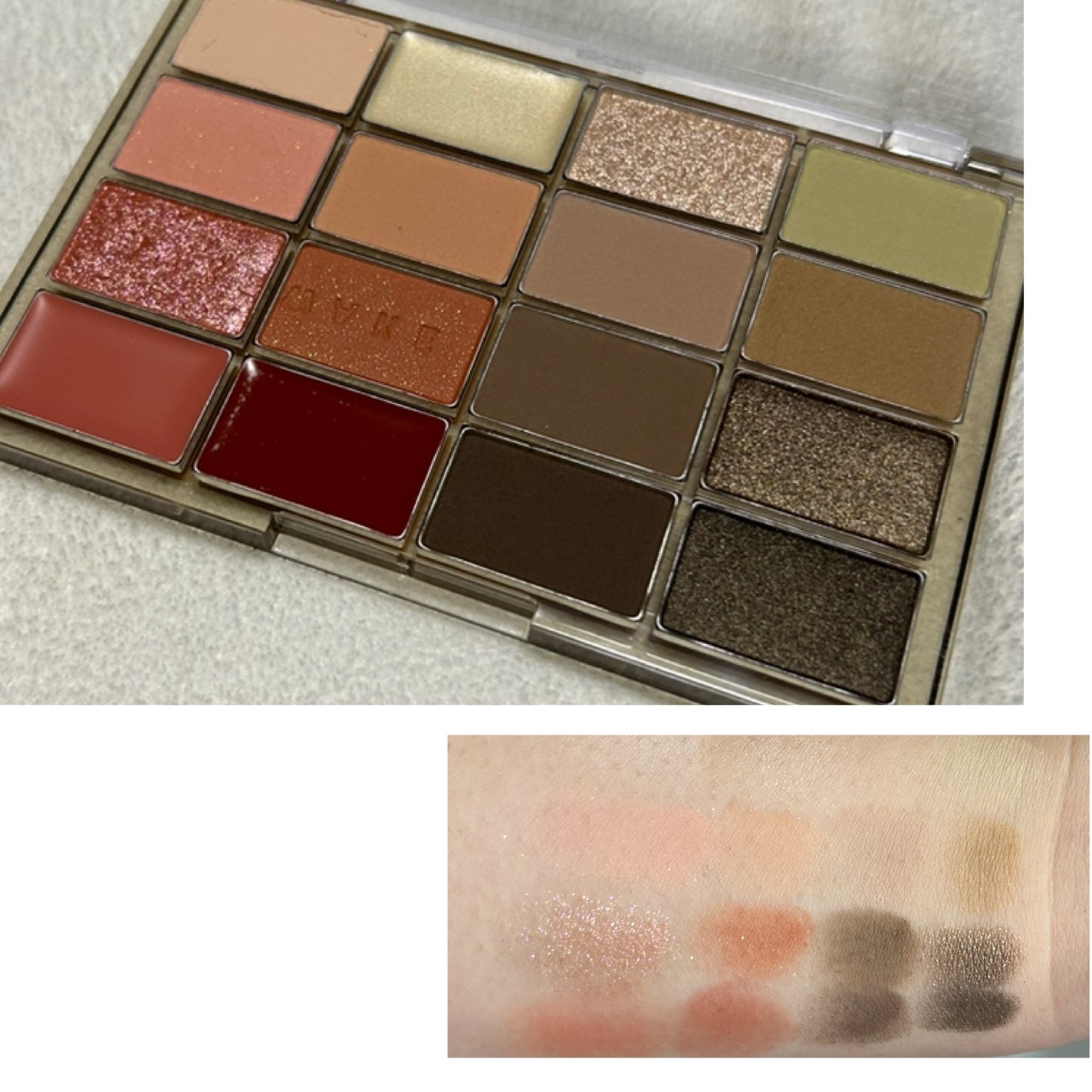 ソフトブラーリングアイパレット/wakemake/アイシャドウパレットを使ったクチコミ(2枚目)