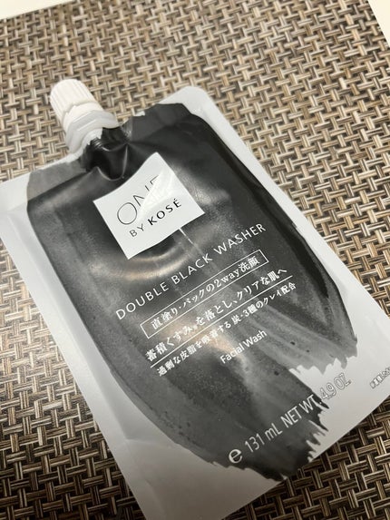 ダブル ブラック ウォッシャー/ONE BY KOSE/その他洗顔料を使ったクチコミ(1枚目)