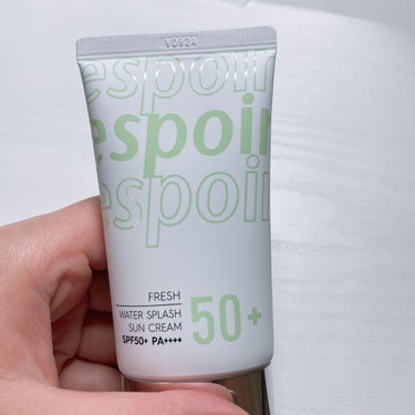 espoir ウォータースプラッシュサンクリームのクチコミ「espoir
water splash sun cream Fresh

Qoo10のメガ割で.....」（1枚目）