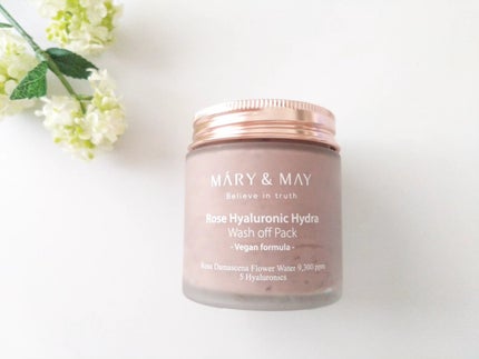ローズヒアルロニックハイドラウォッシュオフパック/MARY&MAY/洗い流すパック・マスクを使ったクチコミ(1枚目)