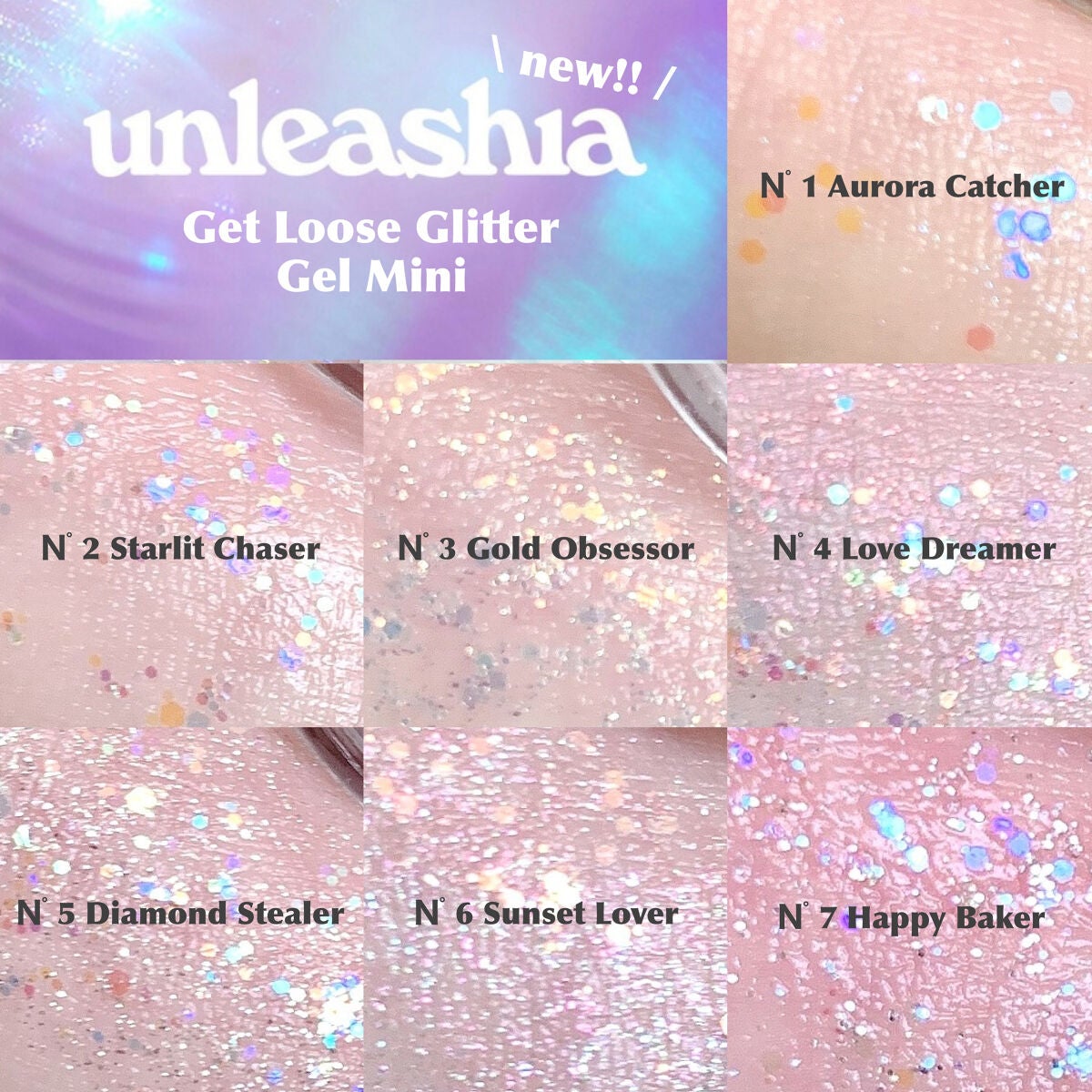 ゲットルーズグリッタージェル/unleashia/グリッターを使ったクチコミ(3枚目)