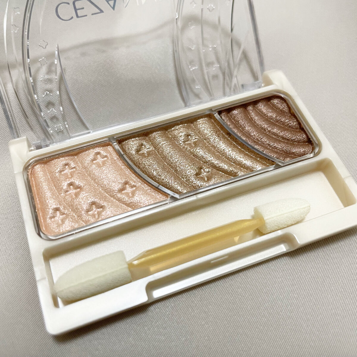 トーンアップアイシャドウ/CEZANNE/アイシャドウパレットを使ったクチコミ（2枚目）